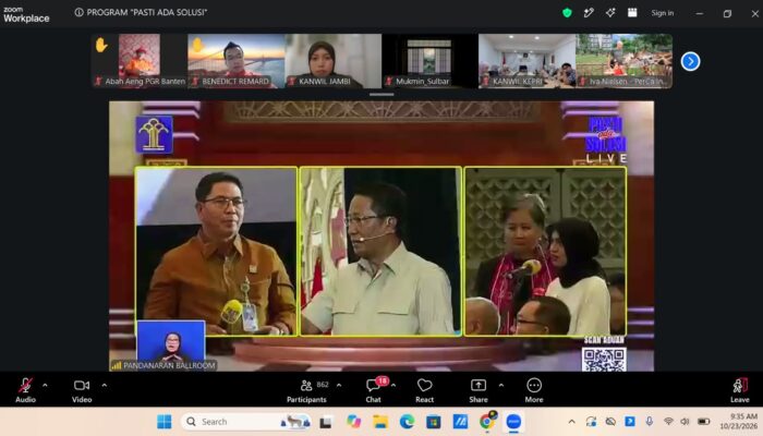 Kanwil Kemenkum Jambi Ikuti PASTI ADA SOLUSI Episode 22, Bahas Merek hingga Notaris