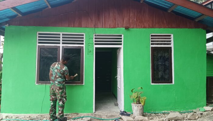 12 Rumah Tidak Layak Huni di Fakfak Rampung 100 Persen, Kodim 1803/Fakfak Perkuat Kesejahteraan Warga