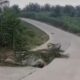 Jalan Alternatif Simpang Aur-Muara Harapan Amblas