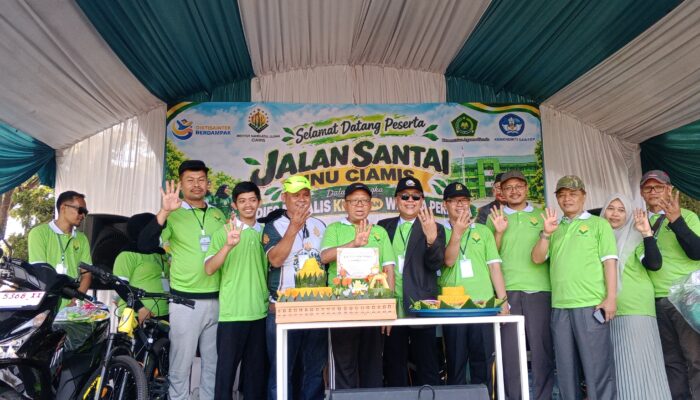 Semarak Dies Natalis ke-4 dan Wisuda Angkatan Pertama, INU Ciamis Gelar Jalan Sehat di Islamic Center