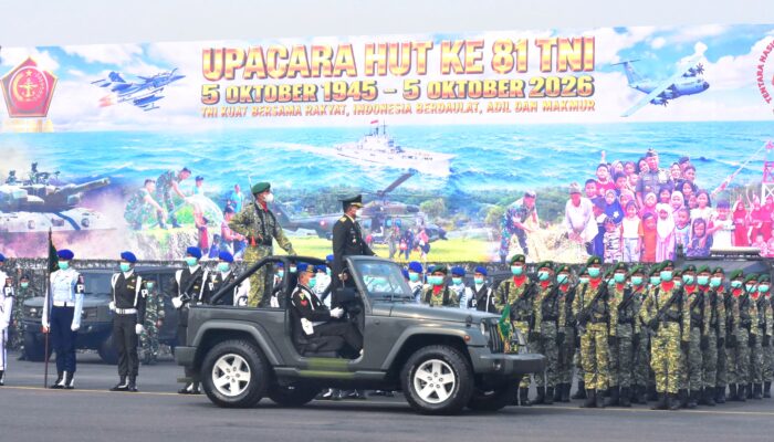 Upacara HUT TNI Ke-81 Tahun, Pengabdian Tak Pernah Berhenti Untuk Bangsa dan Negara