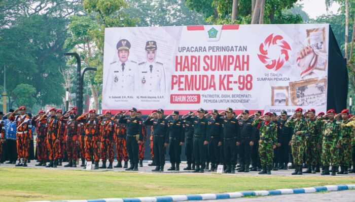 Upacara Peringatan Sumpah Pemuda ke-98, Subandi Ajak Pemuda Sidoarjo Berinovasi dan Berani Memimpin