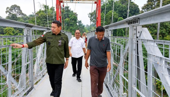 Jembatan Gantung Tanjung Karang Nyaris Rampung, Akses Warga Segera Terhubung