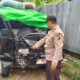 Ban Pecah, Pick Up Terbalik di Bunut Hulu Kapuas Hulu, Pengemudi Luka