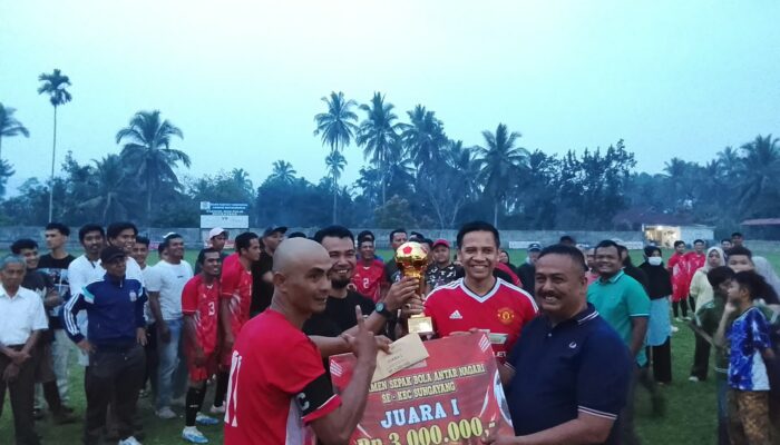 Turnamen Antar Nagari Resmi Ditutup, Tanjung FC Keluar sebagai Juara